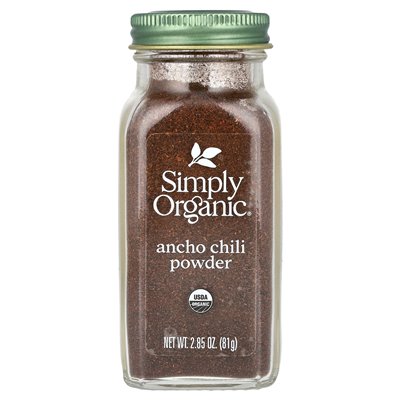 Simply Organic, Ancho-Chilipulver, 2,85 oz (81 g)