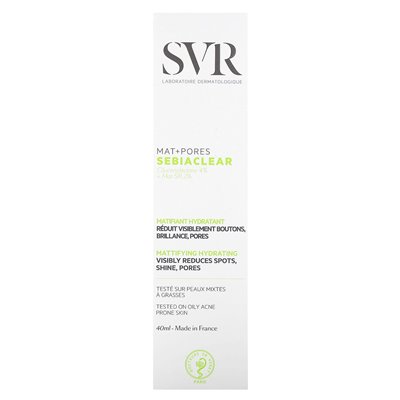 SVR, sebilaclear, mata + porów krem, świeży, 1,4 fl oz (40 ml) SVR, sebilaclear, mata + porów krem, świeży, 1,4 fl oz (40 ml)