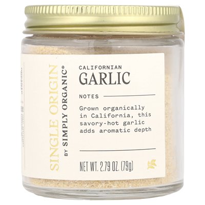 Simply Organic, Single Origin, kalifornischer Knoblauch, 2,79 oz (79 g)