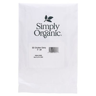 Po prostu organiczna, z kurczaka, mieszanka sosu, 3 paczki, 0,85 uncji (24 g) każdy Po prostu organiczna, z kurczaka, mieszanka sosu, 3 paczki, 0,85 uncji (24 g) każdy