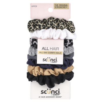 SCUNCI, oryginalny Scrunchie®, różnorodne, 8 sztuk
