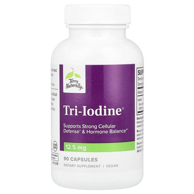 Terry naturalnie, Tri-Iodine®, 12,5 mg, 90 kapsułek Terry naturalnie, Tri-Iodine®, 12,5 mg, 90 kapsułek