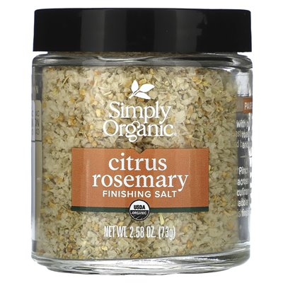 Simply Organic Finishing Salt, Zitrus-Rosmarin, 2,58 oz (73 g)