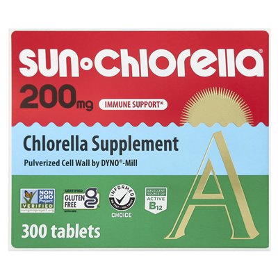 Sun Chlorella, Suplement Chlorella, 200 mg, 300 Tabletek Sun Chlorella, Suplement Chlorella, 200 mg, 300 Tabletek