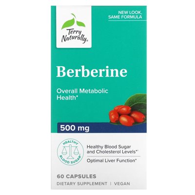 Terry naturalnie, berberina, 500 mg, 60 kapsułek Terry naturalnie, berberina, 500 mg, 60 kapsułek