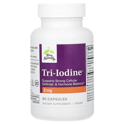 Terry naturalnie, triiodina, 3 mg, 90 kapsułek