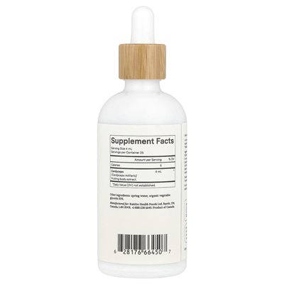 Rainbo, Cordyceps, bez alkoholu, 3,4 fl oz (100 ml)