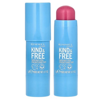 Rimmel London, miły i darmowy, zabarwiony multi stick, 003 Pink Heat, 0,17 uncji (5G)
