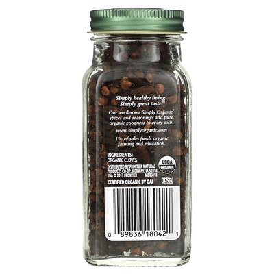 Simply Organic Whole Cloves, 2.05 oz (58 g)