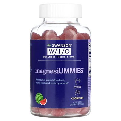 Swanson Wio, MagnesiumMies, Watermelon, 120 gummy