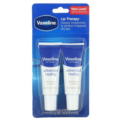 Wazelina, terapia warg, zaawansowane gojenie, 2 rurki, 0,35 uncji (10 g) każda
