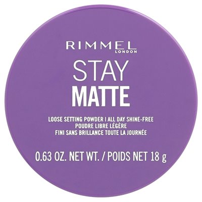 Rimmel London, Stay Matte, loser Staffin-Puder, 001 Clear, 0,63 oz (18 g)
