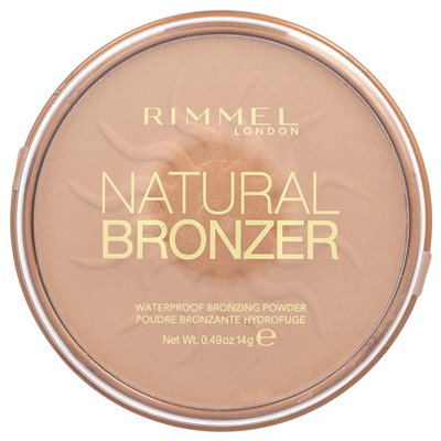Rimmel London, Natural Bronzer, wasserfester Bronzing-Puder, 021 Sun Light, 0,49 oz (14 g)