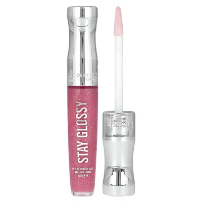 Rimmel London, Stay Glossny Lip Gloss, 140 Flower Power, 0,18 Fl Oz (5,5 ml)