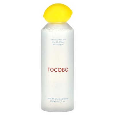 Tocobo, Aha Bha Lemon Toner, 5.07 Fl Oz (150 ml)