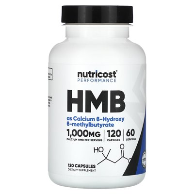 Nutricost, wydajność, HMB, 120 kapsułek