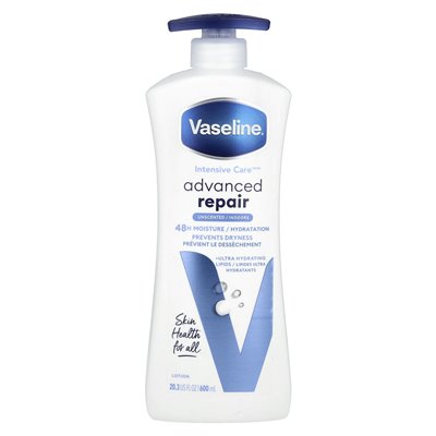 Vaseline, Intensive Care ™, zaawansowany balsam naprawczy, bezzapachowy, 20,3 fl oz (600 ml)