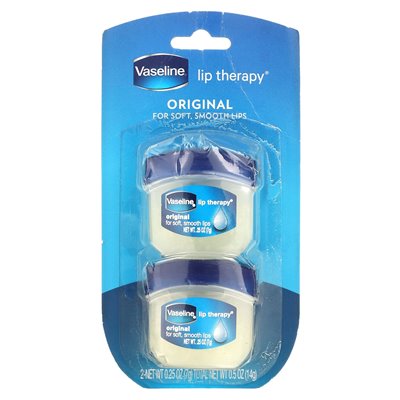Vaseline, Lip Therapy, Original Lip Balm, 2 Pack, 0.25 oz (7 g) Each