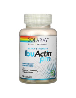 Solaray, Extra-Starkes IbuActin PM, 90 vegane Kapseln
