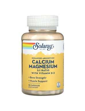 Solaray, Verbesserte Absorption, Calcium-Magnesium, 90 Kapseln Solaray, Verbesserte Absorption, Calcium-Magnesium, 90 Kapseln