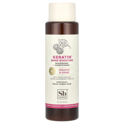 Soapbox, odżywcza odżywka, wzmacniacz połysku keratyny, dla jedwabistych, puszonych włosów, 16 fl oz (473 ml)