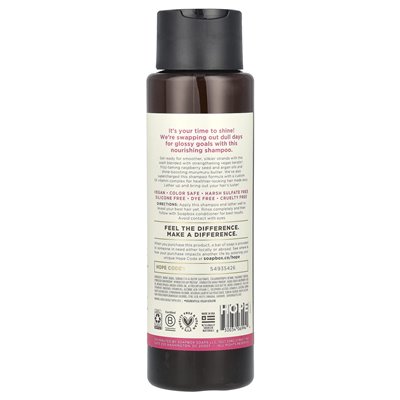 SOAPBOX, odżywcze szampon, keratyna połysk, dla jedwabistych, puszonych włosów, 16 fl oz (473 ml)