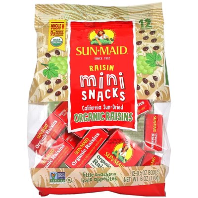 Sun-Maid, Rosinen-Mini-Snacks, 12 Schachteln, je 0,5 oz