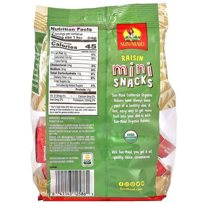 Sun-Maid, Raisin Mini-Snacks, 12 pudełek, 0,5 uncji każdy Sun-Maid, Raisin Mini-Snacks, 12 pudełek, 0,5 uncji każdy