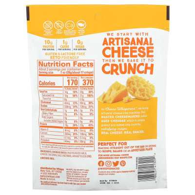 Whisps, sera chips, cheddar, 2,12 uncji (60 g) Whisps, sera chips, cheddar, 2,12 uncji (60 g)