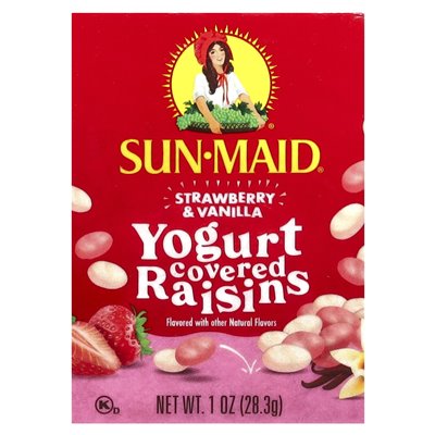 Sun-Maid, Rosinen, Erdbeeren und Vanille mit Joghurtüberzug, 6 Schachteln, 1 Unze (28,3 g)
