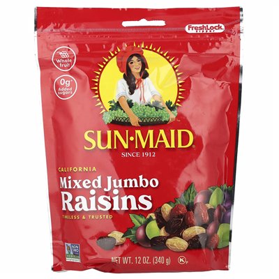 Sun-Maid, Kalifornische gemischte Rosinen Jumbo, 12 oz (340 g)
