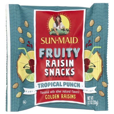 Sun-Maid, Rosinen-Fruchtsnacks, Tropical Punch, 7 Beutel, je 0,7 oz (20 g)