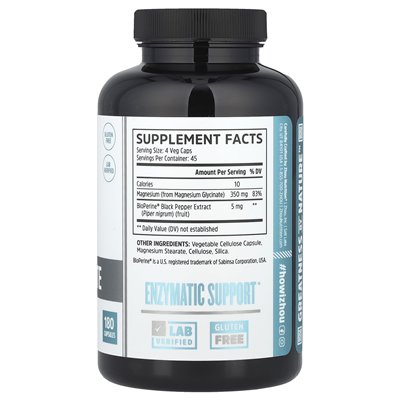 Zhou Nutrition, Mag Glicynian, 180 kapsułek Zhou Nutrition, Mag Glicynian, 180 kapsułek