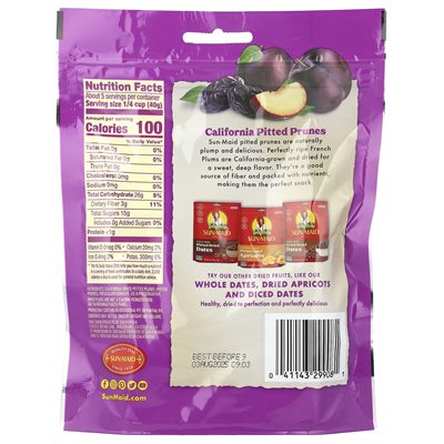Sun-Maid, California Whole Pitted Prunes, prunes, 7 oz (198 g)