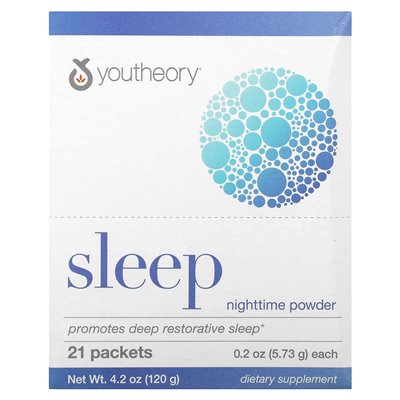 Youteoria, sen, nocny proszek, 21 pakietów, 0,2 uncji (5,73 g)