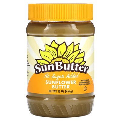 Sunbutter, masło słoneczniowe, bez cukru, 16 uncji (454 g) Sunbutter, masło słoneczniowe, bez cukru, 16 uncji (454 g)