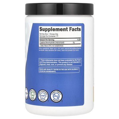 Nutricost, wydajność, monohydrat kreatyny, mango ananasowe, 1,1 funta (500 g)