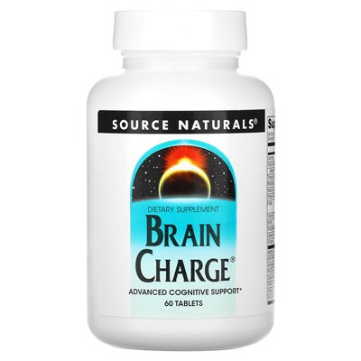 Source Naturals, Brain Charge, 60 Tabletten