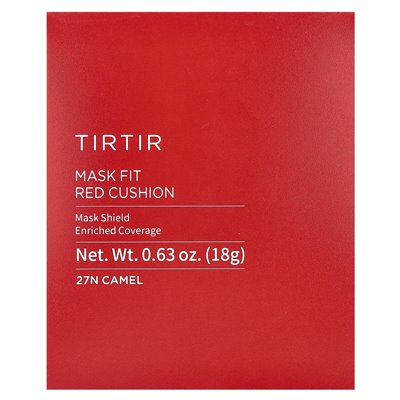 Tirtir, rote Pillow-Fit-Maske, 27N Kamel, 0,63 oz (18 g)