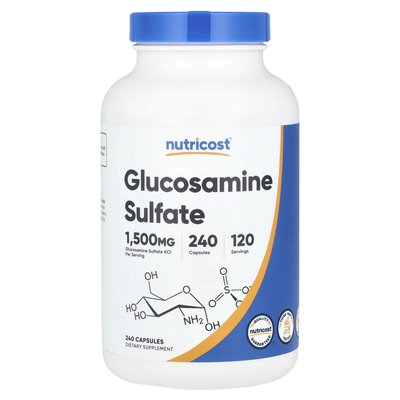 Nutrokost, siarczan glukozaminy, 1500 mg, 240 kapsułek (750 mg na kapsułkę)