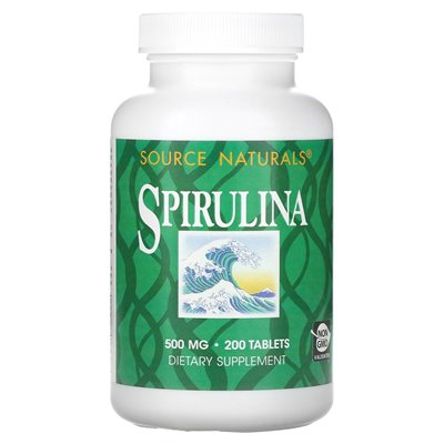 Źródło Naturals, Spirulina, 500 mg, 200 tabletek