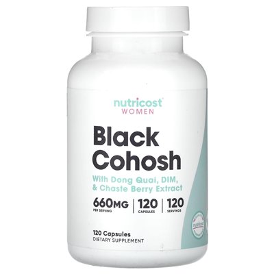 Nutricost, Women, Black Cohosh, 660 mg, 120 kapsułek