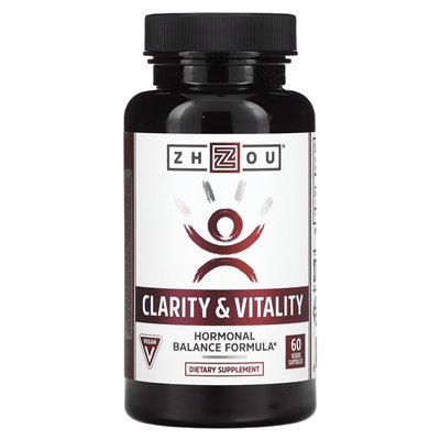 Zhou Nutrition, Clarity &amp Vitality, 50 mg, 60 kapsułek wegetariańskich