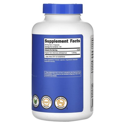 Nutricost, noni, 1000 mg, 240 capsules (500 mg per capsule)