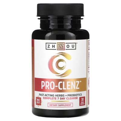 Zhou Nutrition, pro-clenz, kompletne 7-dniowe oczyszczenie, 30 kapsułek wegetariańskich Zhou Nutrition, pro-clenz, kompletne 7-dniowe oczyszczenie, 30 kapsułek wegetariańskich