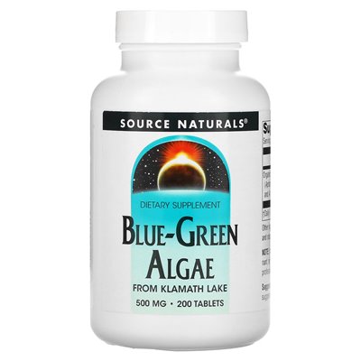 Source Naturals, Algi Niebiesko-Zielone, 500 mg, 200 tabletek Source Naturals, Algi Niebiesko-Zielone, 500 mg, 200 tabletek