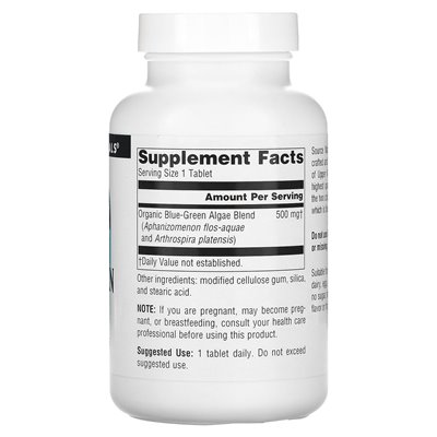 Source Naturals, Algi Niebiesko-Zielone, 500 mg, 200 tabletek Source Naturals, Algi Niebiesko-Zielone, 500 mg, 200 tabletek