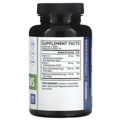 Zhou Nutrition, Zieloni wapnia, 120 tabletek