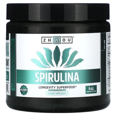 Zhou Nutrition, Spirulina, Superfood długowieczności, 6 uncji (170 g)