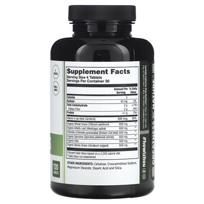 Zhou Nutrition, Total Greens, 120 Tablets Zhou Nutrition, Total Greens, 120 Tablets